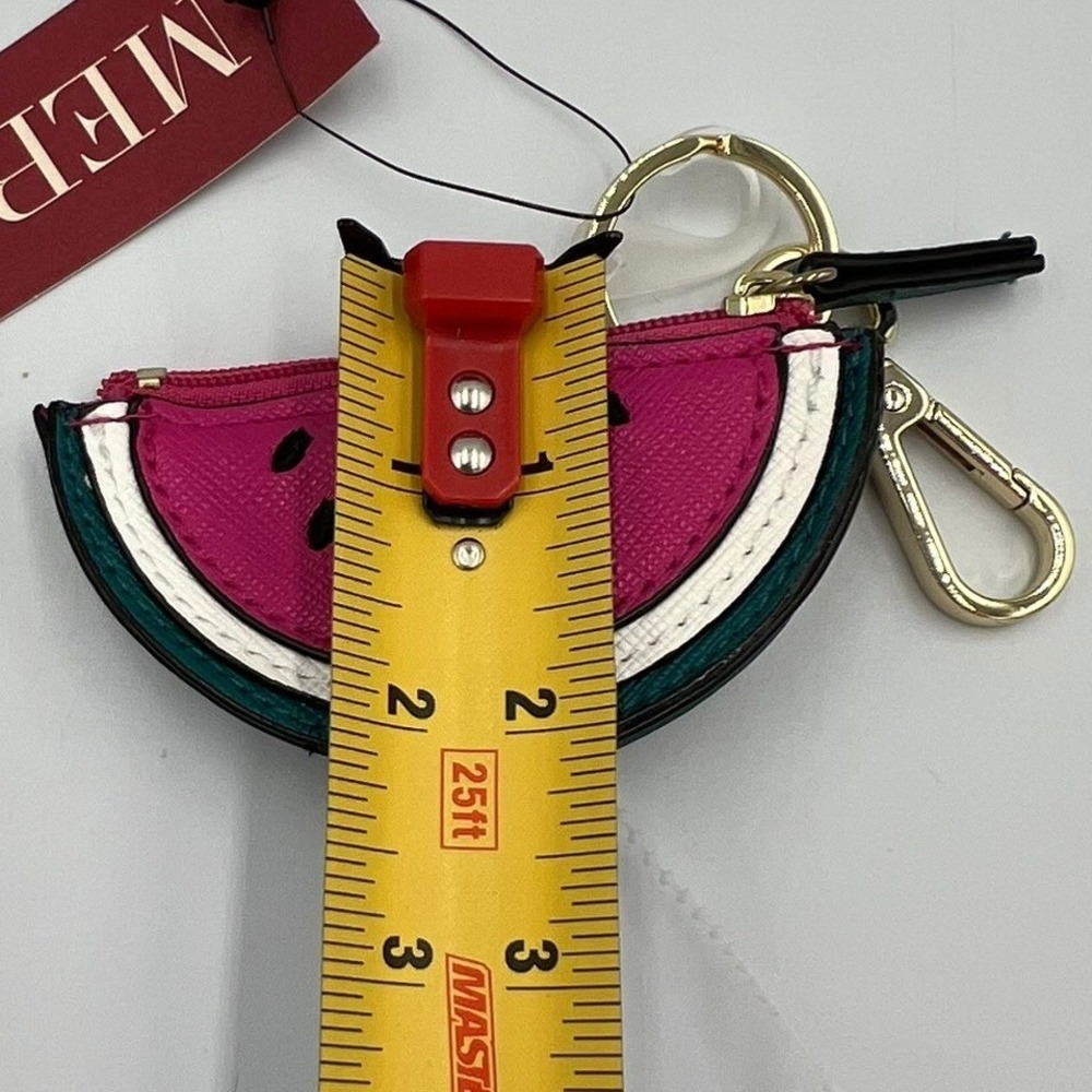 Merona Watermelon Coin Purse Women OS Pink Brand New Fruit Keychain Pouch - Picture 5 of 6